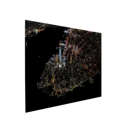 Glasbild Midnight City 180X120Cm