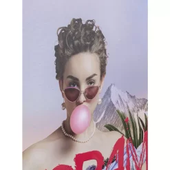 Glasbild No Drama 90X120Cm