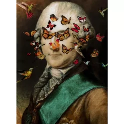 Glasbild Noble Butterfly 100X150Cm