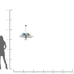 Hangeleuchte Antler Flowers 6Er