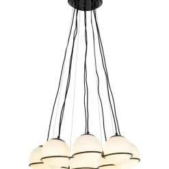 Hangeleuchte Globes Schwarz