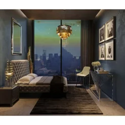 Hangeleuchte Smoky Lounge Round