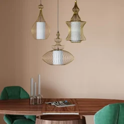 Hangeleuchte Swing Iron Tre Gold