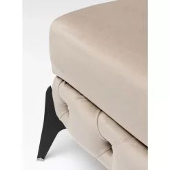 Hocker Bellissima Velvet Beige 80Cm