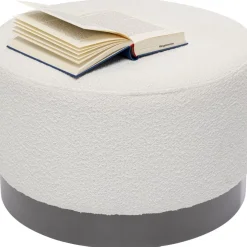 Hocker Cherry Boucle Creme Smoke O55Cm