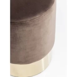 Hocker Cherry Braun Brass O35Cm