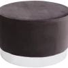 Hocker Cherry Dunkelgrau Silver O55Cm