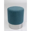 Hocker Cherry Lina Blau Silver O35Cm