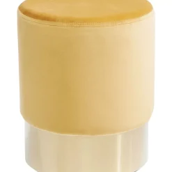 Hocker Cherry Orange Brass O35Cm