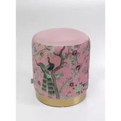 Hocker Cherry Peacock Brass O32Cm