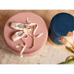 Hocker Cherry Rose Brass O55Cm