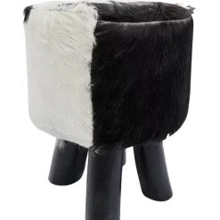 Hocker Flint Stone Schwarz O35Cm