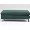Hocker Gianni Velvet Dunkelgrun Schwarz
