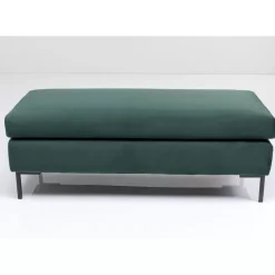 Hocker Gianni Velvet Dunkelgrun Schwarz