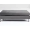 Hocker Gianni Velvet Grau Schwarz