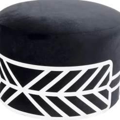 Hocker Jenna Schwarz O61Cm