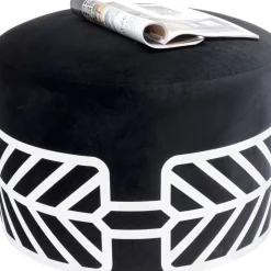Hocker Jenna Schwarz O61Cm