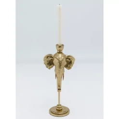 Kerzenständer Elephant Head Gold 36Cm