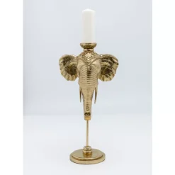 Kerzenständer Elephant Head Gold 49Cm