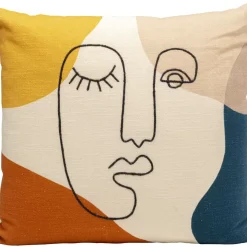 Kissen Face Art Multi 50X50Cm