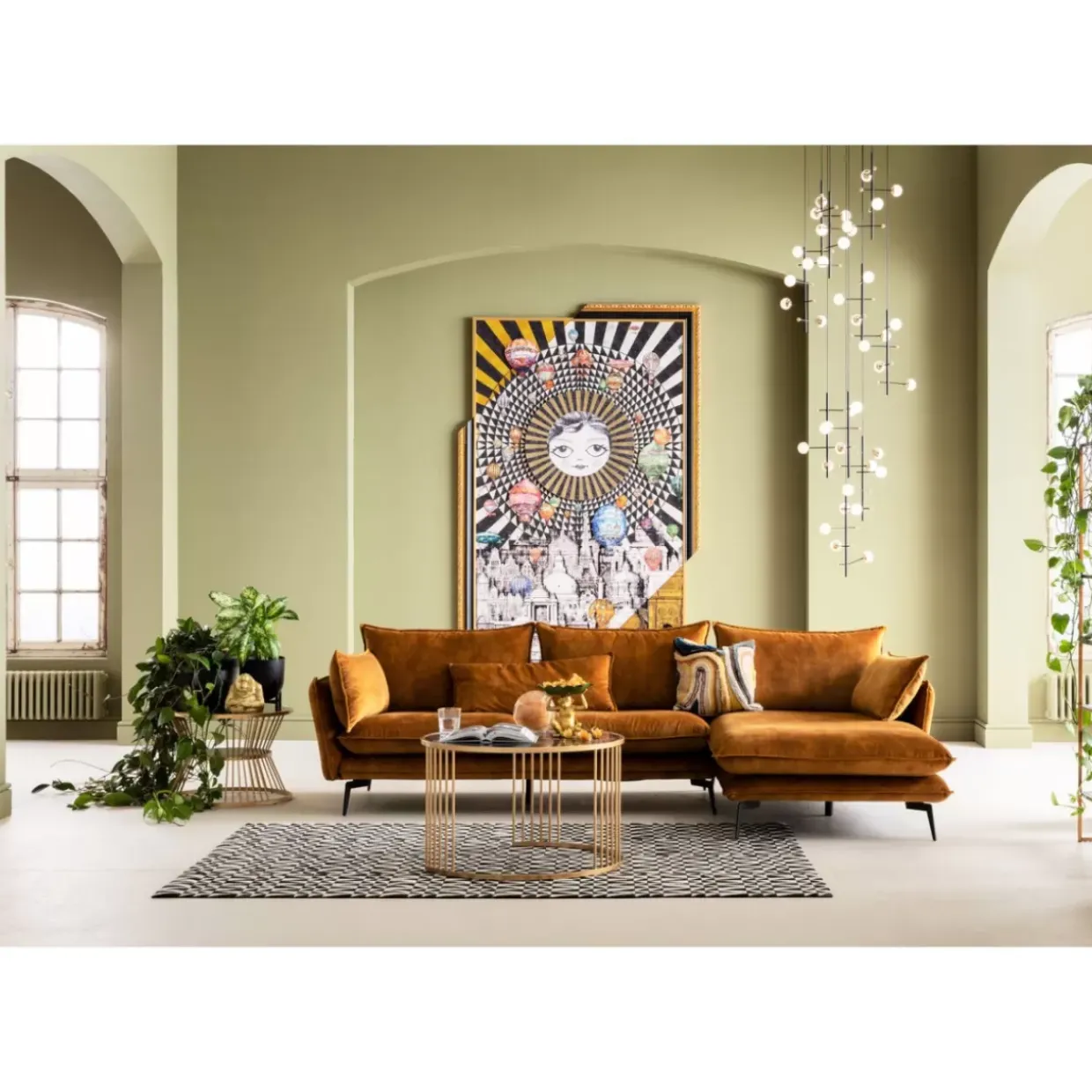 Kissen Lava Braun 45X45Cm