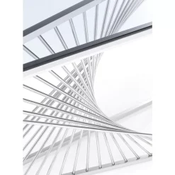 Konsole Laser Silber Klarglas 120X40