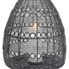 Laterne Hayat Cone Schwarz 37Cm