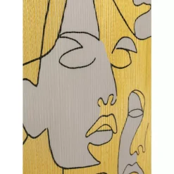 Leinwandbild Faces 70X100Cm