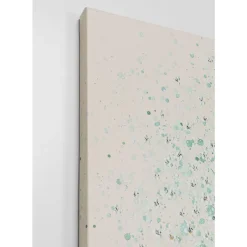 Leinwandbild Flower Boat Beige Grun 120X160Cm