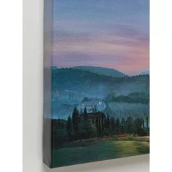 Leinwandbild Flying Elephant At Night 80X100Cm