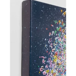 Leinwandbild Flying Elephant At Night 120X160Cm