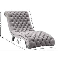 Liege Desire Velvet Silbergrau