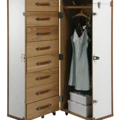 Schrankkoffer Croco White Cosmopolitan