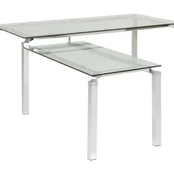 Schreibtisch Lorenco Chrom Winkelcombi 210X180Cm