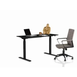 Schreibtisch Office Smart Schwarz Schwarz 140X60