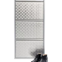 Schuhkipper Caruso 3-Er Silber/Geflext