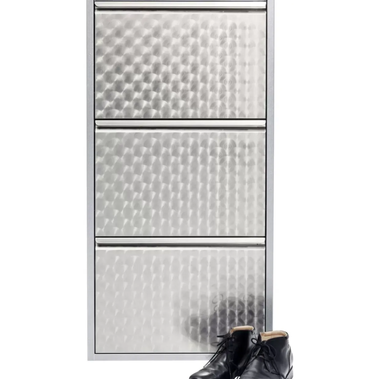 Schuhkipper Caruso 3-Er Silber/Geflext