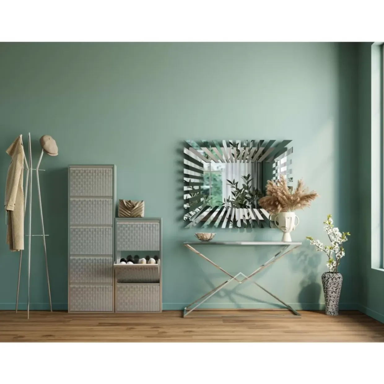 Schuhkipper Caruso 5-Er Silber/Geflext