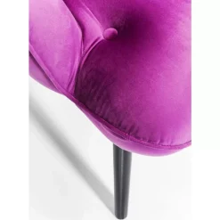 Sessel Black Vicky Velvet Purple