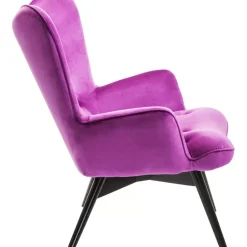 Sessel Black Vicky Velvet Purple