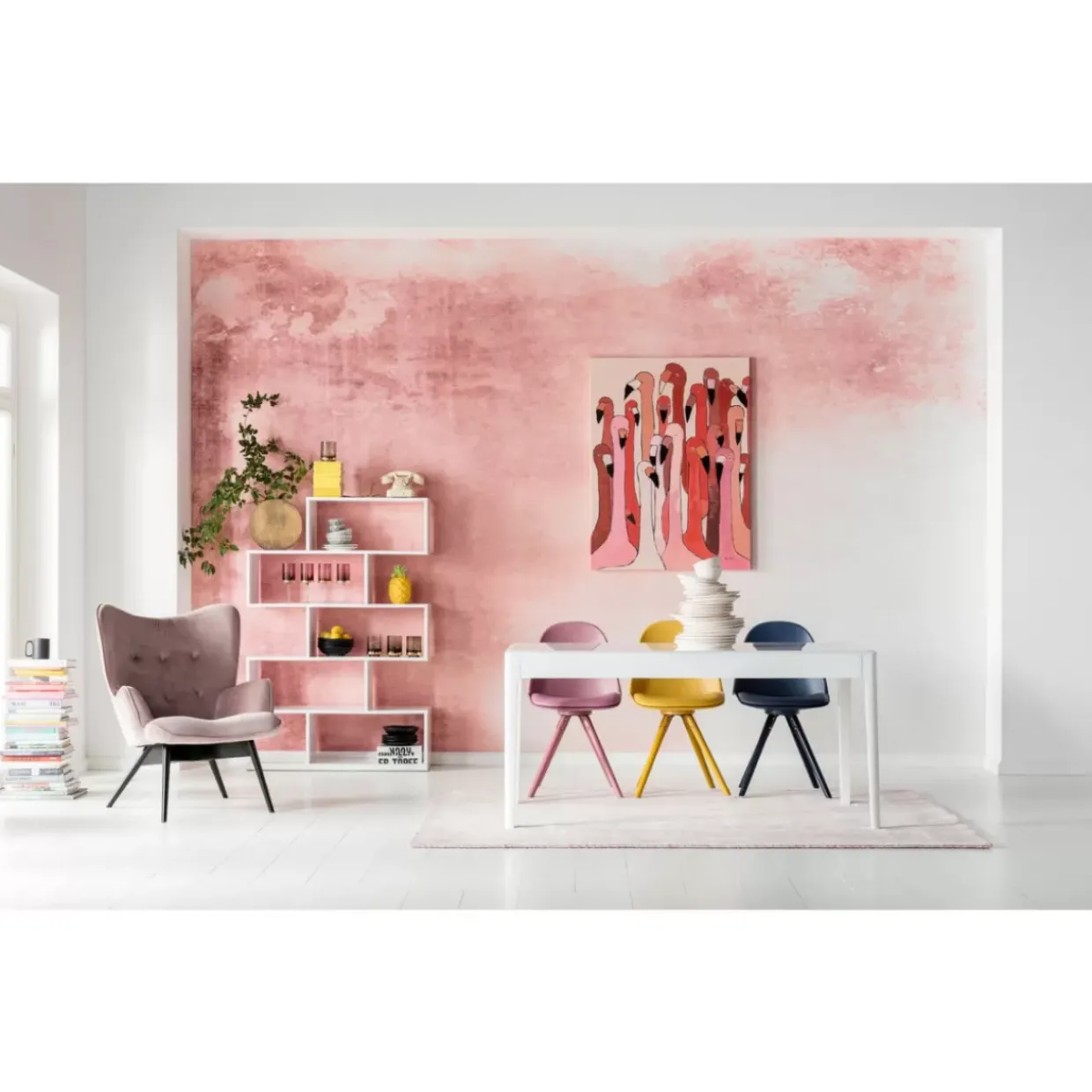 Sessel Black Vicky Velvet Rose