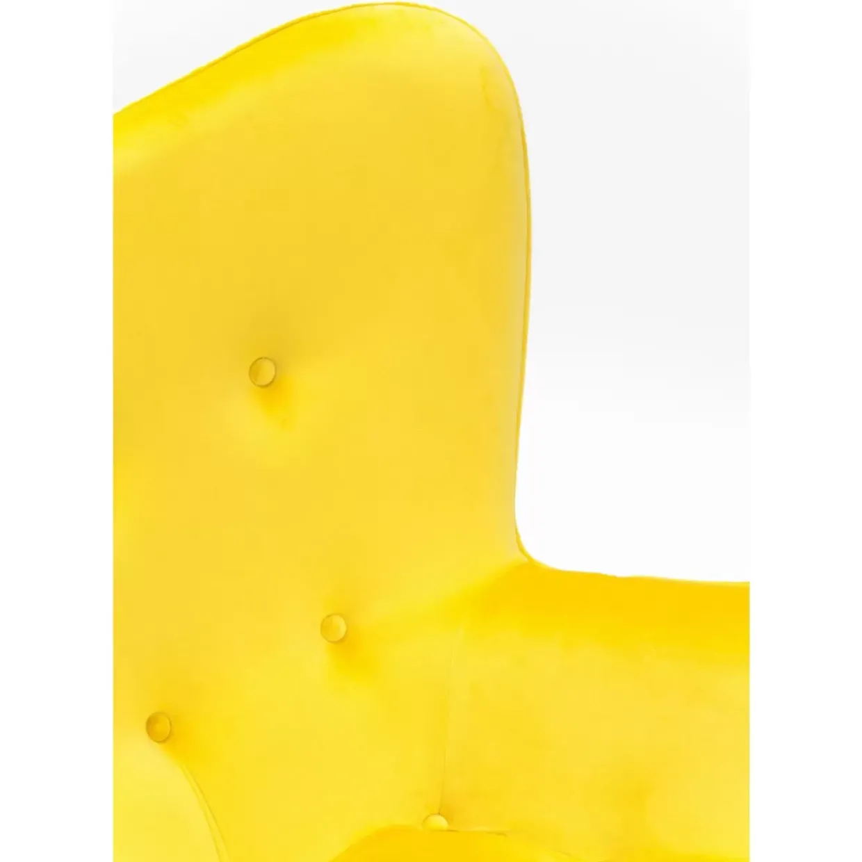 Sessel Black Vicky Velvet Yellow