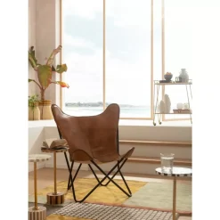 Sessel California Leder Braun