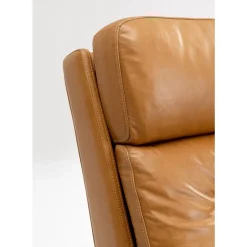 Sessel Mit Hocker Breno Braun