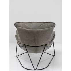 Sessel Mit Hocker Snuggle Grau (2/Tlg)