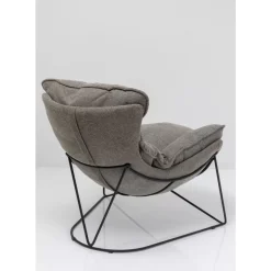 Sessel Mit Hocker Snuggle Grau (2/Tlg)