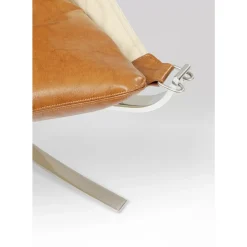 Sessel Mit Hocker Washington Braun