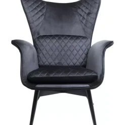 Sessel Tudor Velvet Schwarz