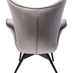 Sessel Tudor Velvet Silbergrau