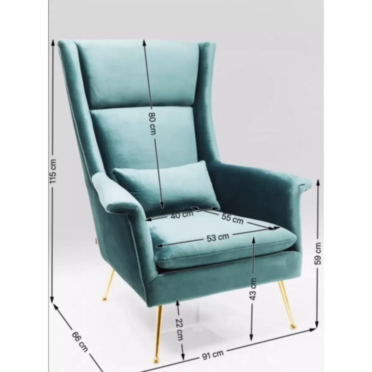 Sessel Vegas Forever Petrol